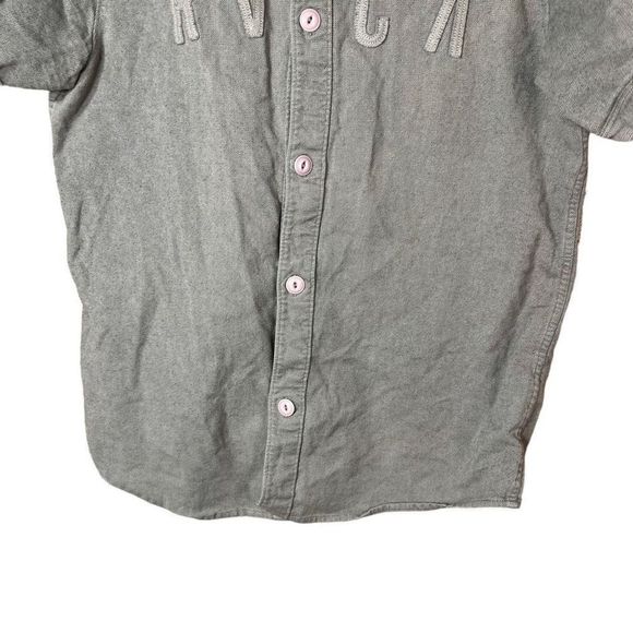RVCA Strikeout Baseball Jersey Button Front Short Sleeve Size Large - Picture 3 of 7